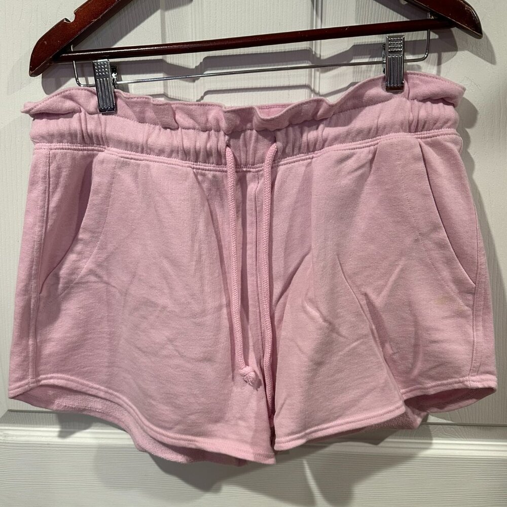 Universal Thread Womens Shorts Pink Paper Bag Drawstring Waist Loose Fit Lg 318